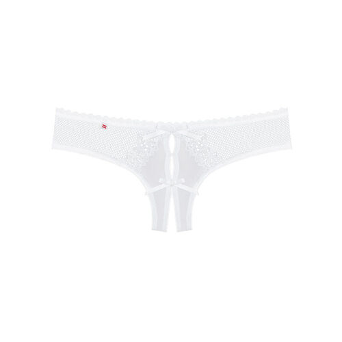 OBSESSIVE ALABASTRA THONG CON ABERTURA BLANCO L/XL