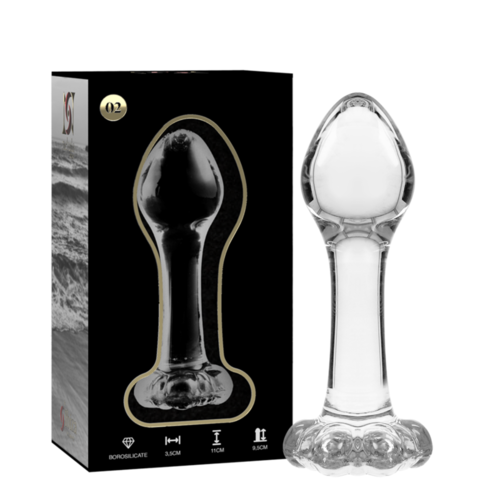 NEBULA SERIES BY IBIZA - MODELO 2 PLUG CRISTAL BOROSILICATO 11 X 3.5 CM TRANSPARENTE TRANSPARENTE