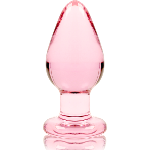 NEBULA SERIES BY IBIZA - MODELO 3 PLUG CRISTAL BOROSILICATO 11 X 5 CM ROSA