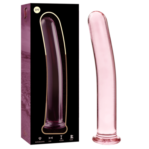 NEBULA SERIES BY IBIZA - MODELO 9 DILDO CRISTAL BOROSILICATO 15.5 X 2.5 CM ROSA