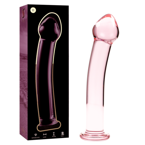 NEBULA SERIES BY IBIZA - MODELO 11 DILDO CRISTAL BOROSILICATO 16 X 3 CM ROSA