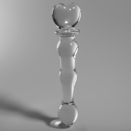 NEBULA SERIES BY IBIZA - MODELO 21 DILDO CRISTAL BOROSILICATO 20.5 X 3.5 CM TRANSPARENTE