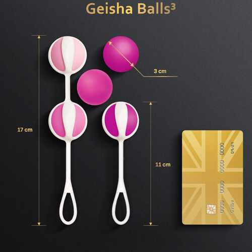 GVIBE - SET 5 GEISHA BALLS3 ROSA