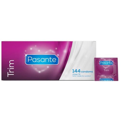 PASANTE - PRESERVATIVO TRIM AJUSTADO CAJA 144 UNIDADES