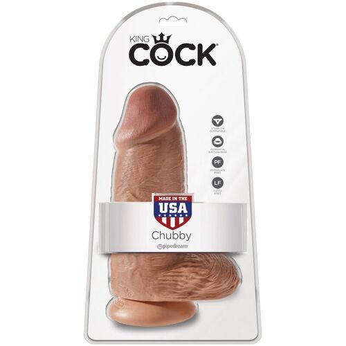 KING COCK - PENE REALISTICO CHUBBY 23 CM CARAMELO