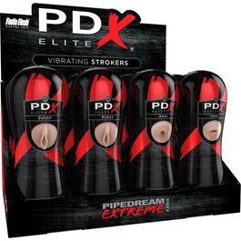 PDX ELITE - SET MASTURBADOR STROKER 12 UNIDADES; 6X VAGINA, 3X ANO, 3X BOCA