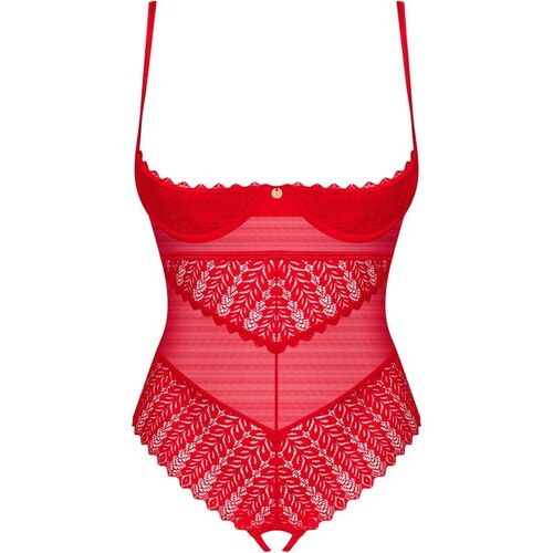 OBSESSIVE - INGRIDIA CROTCHLESS TEDDY ROJO XS/S