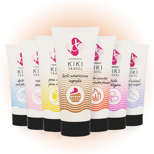 KIKI TRAVEL GEL DESLIZANTE SABOR A TARTA AMERICANA CUPCAKE 50 ML