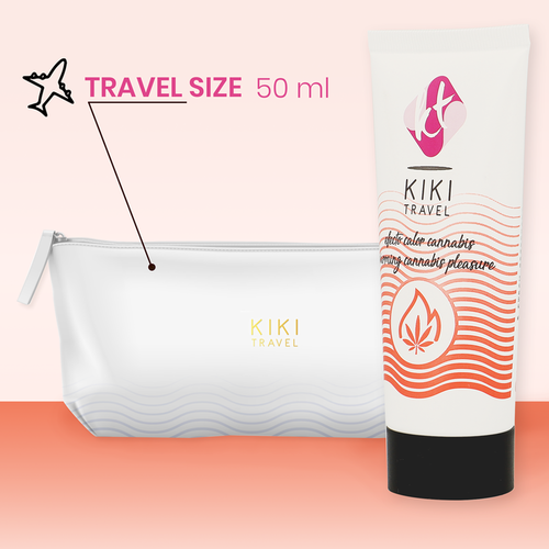 KIK TRAVEL GEL DESLIZANTE SABOR A CANNABIS EFECTO CALOR INTENSO 50ML