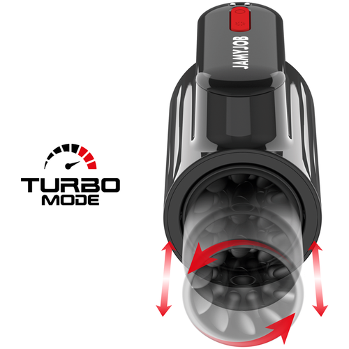 JAMYJOB - VORTEX MASTURBADOR TURBO CON EMPUJE Y ROTACIÓN 360º UP AND DOWN