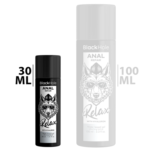 BLACK HOLE - ANAL REPAIR BASE AGUA RELAX CON HYALURON 30 ML