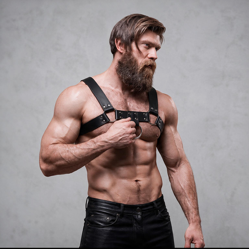 FETISH SUBMISSIVE ACTITUDE - ARNÉS ECOPIEL PECHO HOMBRE