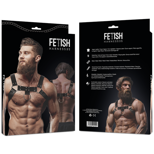 FETISH SUBMISSIVE ACTITUDE - ARNÉS ECOPIEL PECHO HOMBRE