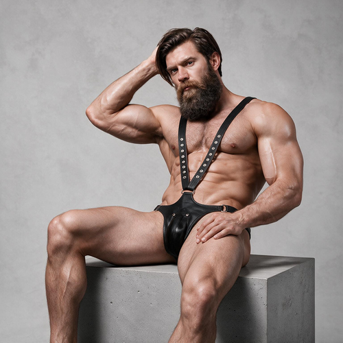 FETISH SUBMISSIVE ACTITUDE - ARNÉS ECOPIEL FORMA DE V HOMBRE