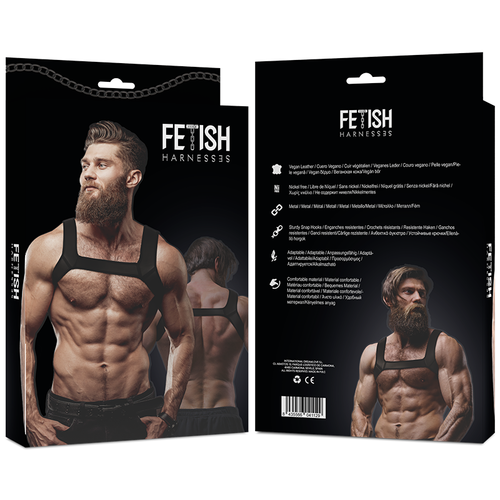 FETISH SUBMISSIVE ACTITUDE - ARNÉS NEOPRENO PECHO HOMBRE TALLA M