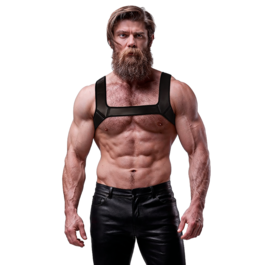FETISH SUBMISSIVE ACTITUDE - ARNÉS NEOPRENO PECHO HOMBRE TALLA L