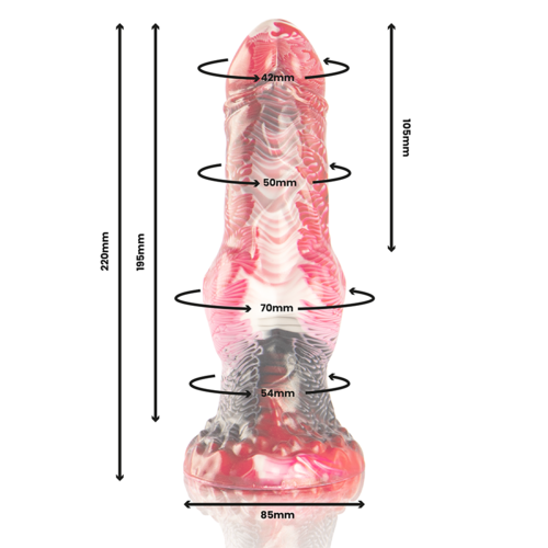 EPIC - HELIOS DILDO CON TESTÍCULOS CALOR Y ÉXTASIS