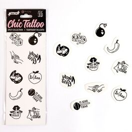 SECRET PLAY - SET DE 10 TATTOOS TEMPORALES SPICY COLLECTION