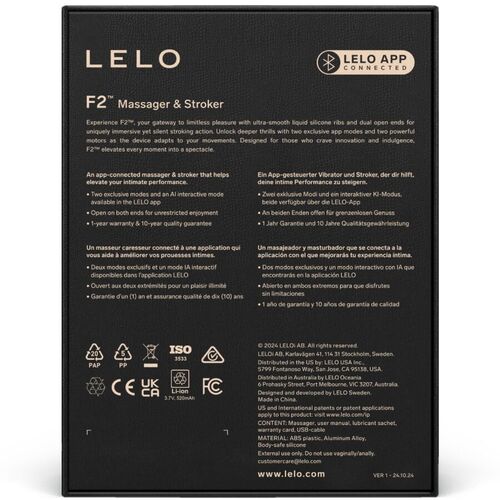 LELO - F2S ™ TEAL MASTURBADOR MASCULINO ROJO