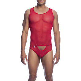 MOB - BODYSHEER TRANSPARTE ROJO TALLA L/XL