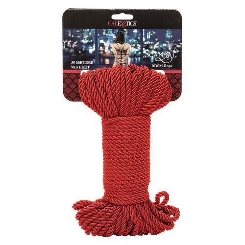 CALEXOTICS - SCANDAL CUERDA BDSM ROJA 30 M