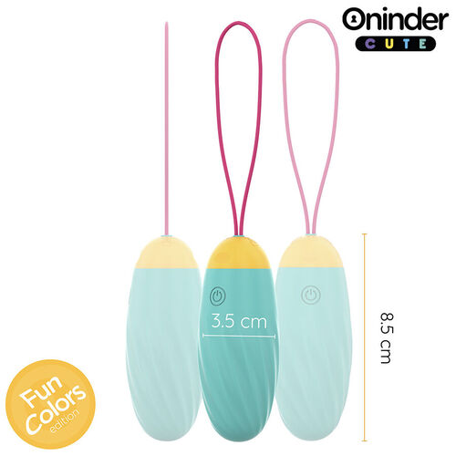 ONINDER CUTE - LOVE PLEASURE HUEVO VIBRO-GEMAS ROTADORAS SILICONA - APP MUNDIAL GRATUITA