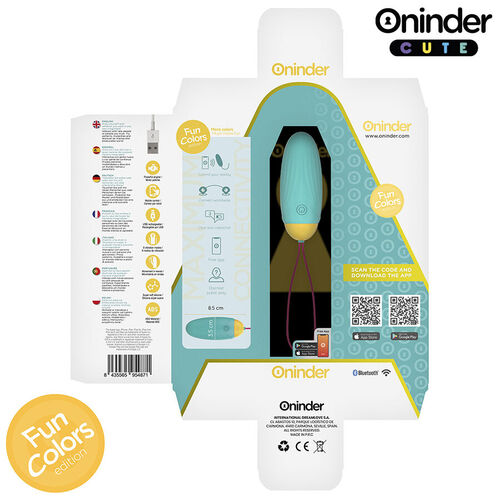 ONINDER CUTE - LOVE PLEASURE HUEVO VIBRO-GEMAS ROTADORAS SILICONA - APP MUNDIAL GRATUITA