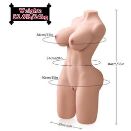 XISE - ERICA THRUSTING TORSO REALÍSTICO CON VIBRACIÓN FEMENINO 84 CM