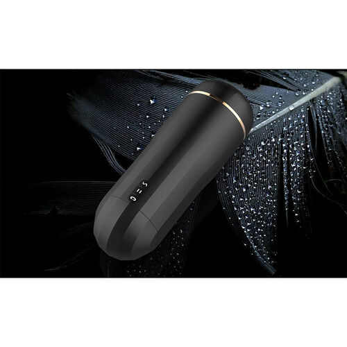 SHEQU - SNOW MASTURBADOR VAGINA CON VIBRACIÓN Y ONDAS ESTIMULADORAS