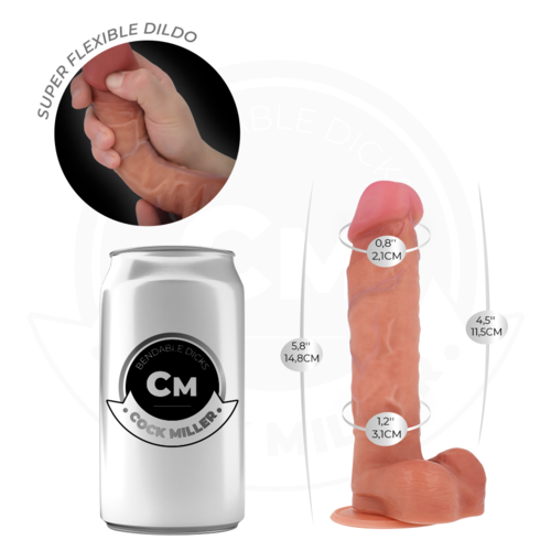 COCK MILLER - DILDO HIPERREALÍSTICO ARTICULABLE 14,8 CM