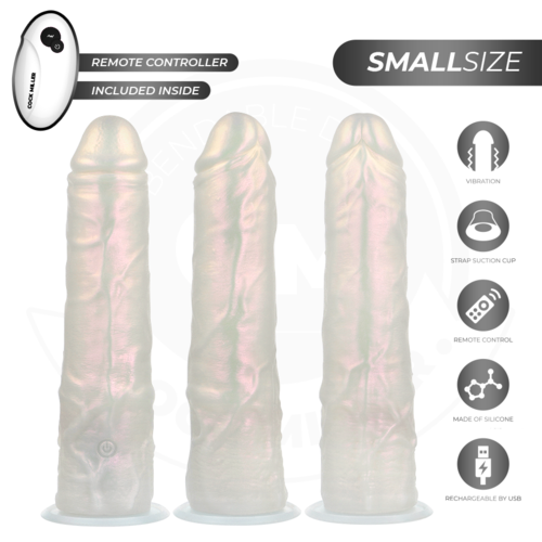 COCK MILLER - DILDO SILICONA 19,5 CM , LUCES Y VIBRACIÓN CON CONTROL REMOTO