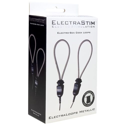 ELECTRASTIM - ELECTRALOOPS E-STIM ANILLOS METÁLICOS AJUSTABLES PARA EL PENE