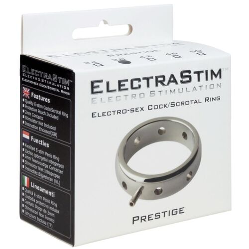 ELECTRASTIM - PRESTIGE ANILLO ELECTROMAGNÉTICO DE METAL PARA EL PENE 42 MM