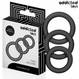 ADDICTED TOYS - SET DE ANILLOS SILICONA MODELO 1
