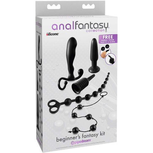 ANAL FANTASY ELITE COLLECTION - KIT FANTASIA ANAL PARA PRINCIPIANTES NEGRO