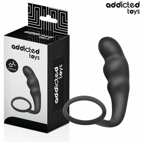 ADDICTED TOYS - PLUG ANAL CON ANILLO SILICONA MODELO 4