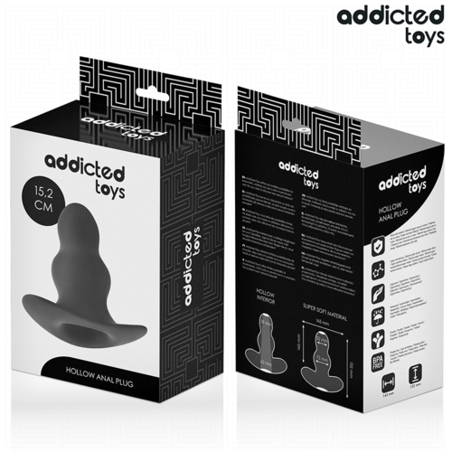 ADDICTED TOYS - PLUG ANAL HUECO SILICONA TALLA XXL 15,2 CM