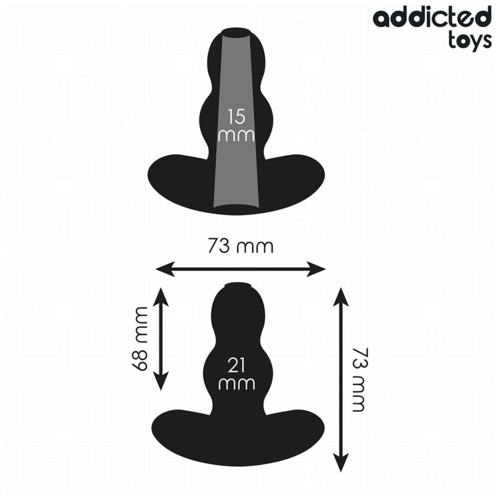 ADDICTED TOYS - PLUG ANAL HUECO SILICONA TALLA S 7,3 CM