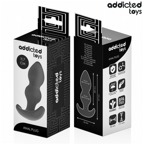 ADDICTED TOYS - PLUG ANAL SILICONA TALLA L 11,7 CM