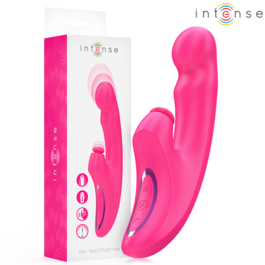 INTENSE - EMI VIBRADOR 13,5 CM MULTIFUNCIÓN 3 EN 1 10 VIBRACIONES ROSA