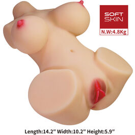 CRAZY BULL - EMMA MASTURBADOR FEMENINO TORSO REALÍSTICO VAGINA Y ANAL 4.8 KG