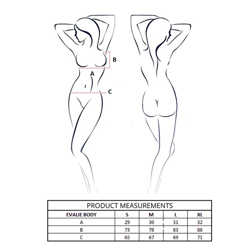 PASSION - EVALIE BODY NEGRO L/XL