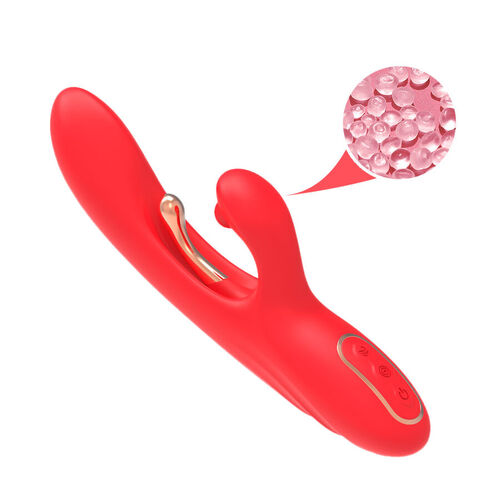 ARMONY - VIBRADOR ESTIMULADOR PUNTO G Y CLÍTORIS CON LENGUA OSCILANTE ROJO