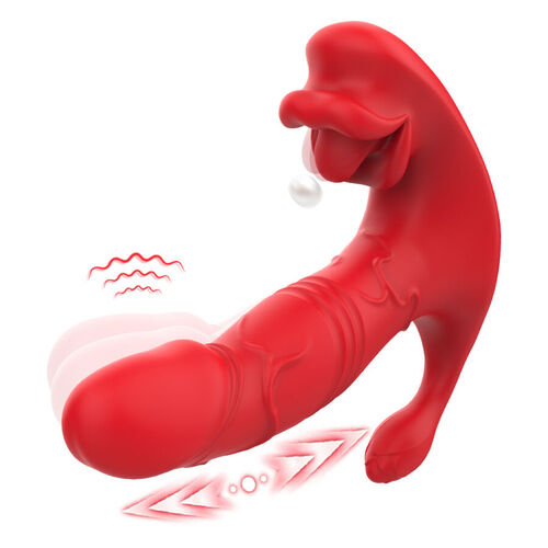 ARMONY - VIBRADOR ANAL PANTY ESTIMULADOR PUNTO C Y G CONTROL REMOTO ROJO