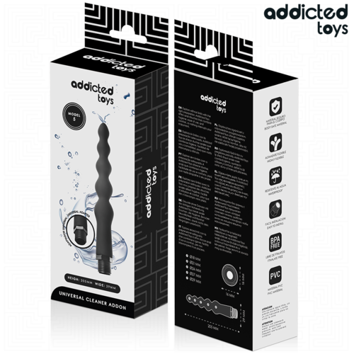 ADDICTED TOYS - LIMPIADOR ANAL CON ADAPTADOR UNIVERSAL MODELO 5