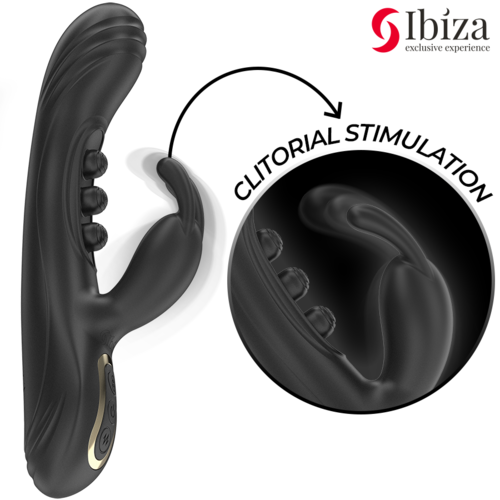 IBIZA - VIBRADOR RABBIT PERLAS CON PULSACIÓN