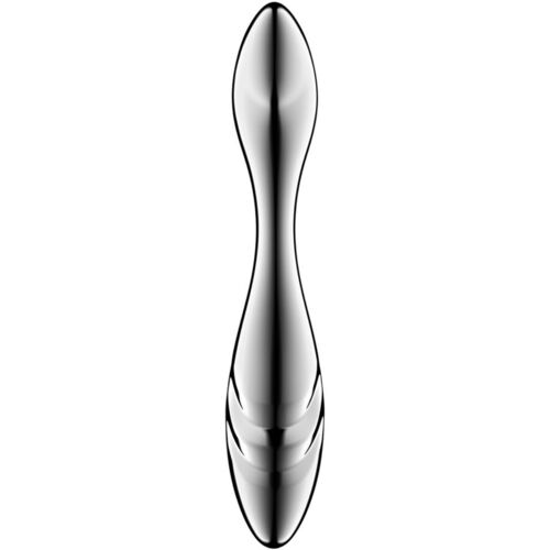 SATISFYER - PURE GRAVITY 3 DILDO ACERO INOXIDABLE DOBLE USO