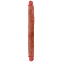 GET REAL - DILDO DOBLE DONG DE SILICONA CARAMELO 46 CM