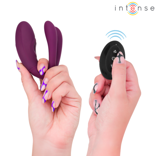 INTENSE - SANDRA VIBRADOR & ESTIMULADOR DE PINZAS CON GOLPETEO CONTROL REMOTO