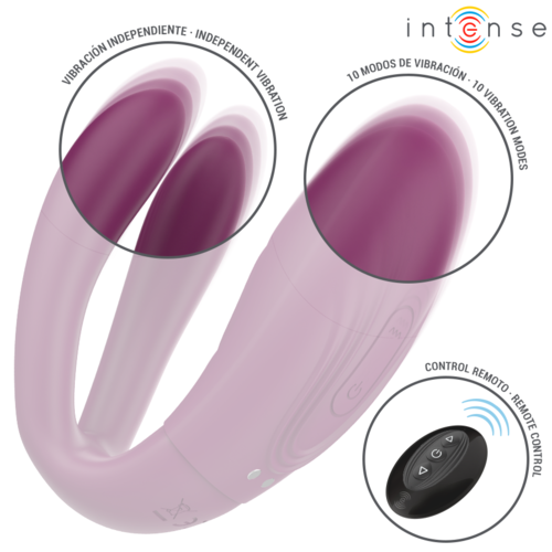 INTENSE - SANDRA VIBRADOR & ESTIMULADOR DE PINZAS CON GOLPETEO CONTROL REMOTO